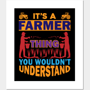 Farmer T - Shirt Design Posters and Art